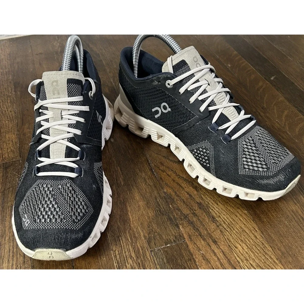 Women's On Cloud X Hellon Running Shoes Size 7.5 Black Pearl Sneakers Gym Walk - Picture 3 of 9